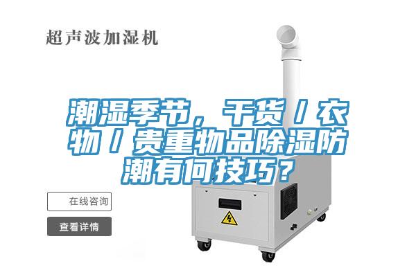 潮濕季節(jié)，干貨／衣物／貴重物品除濕防潮有何技巧？